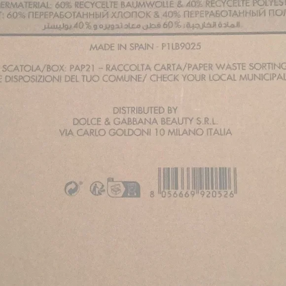 Dolce & Gabbana Light Blue Beach towel NEW in Box - Picture 4 of 5